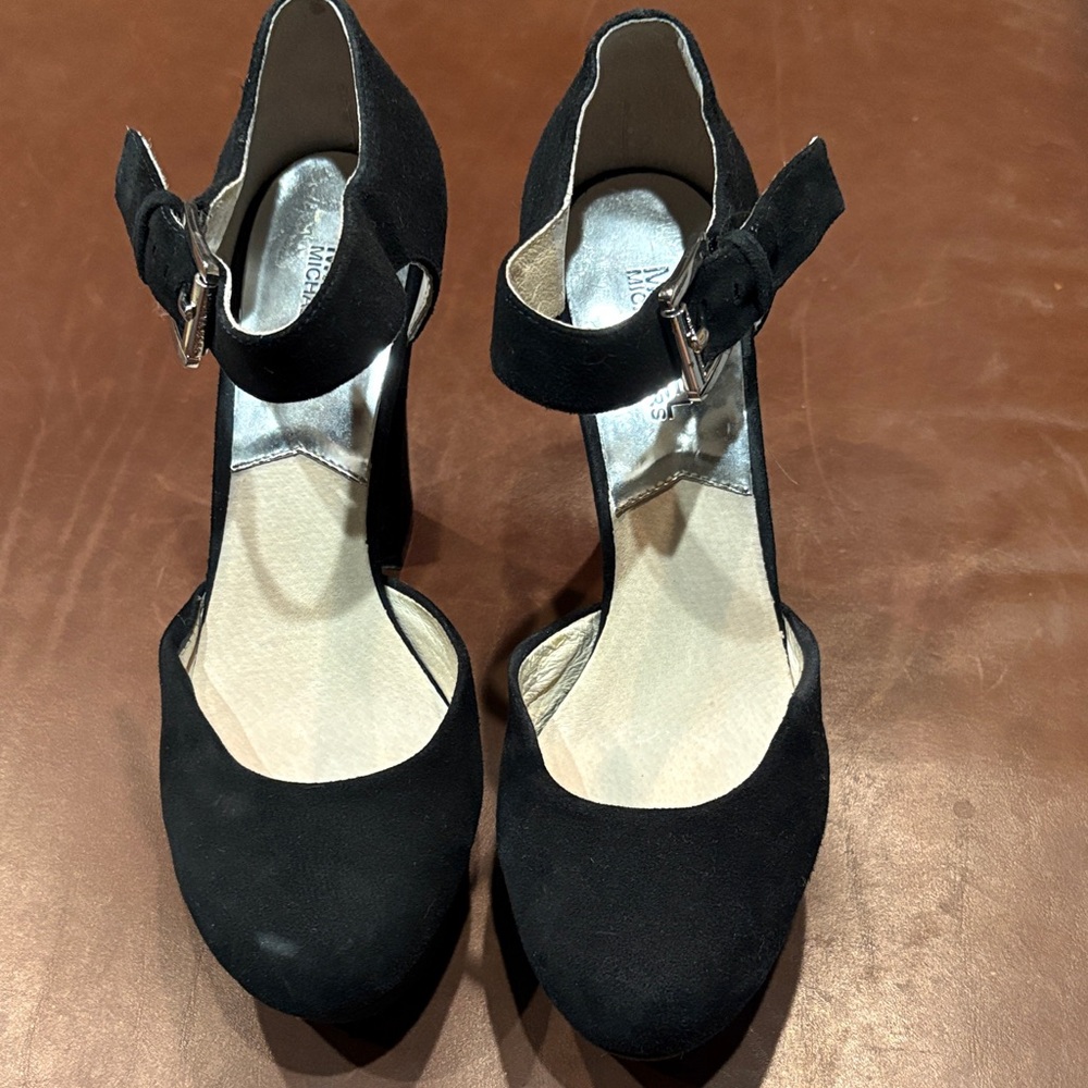 Michael Kors Black Heels with Ankle Strap